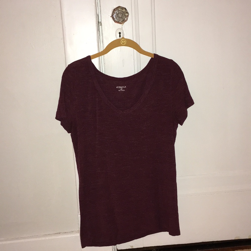 Loose fitted tee-shirt.